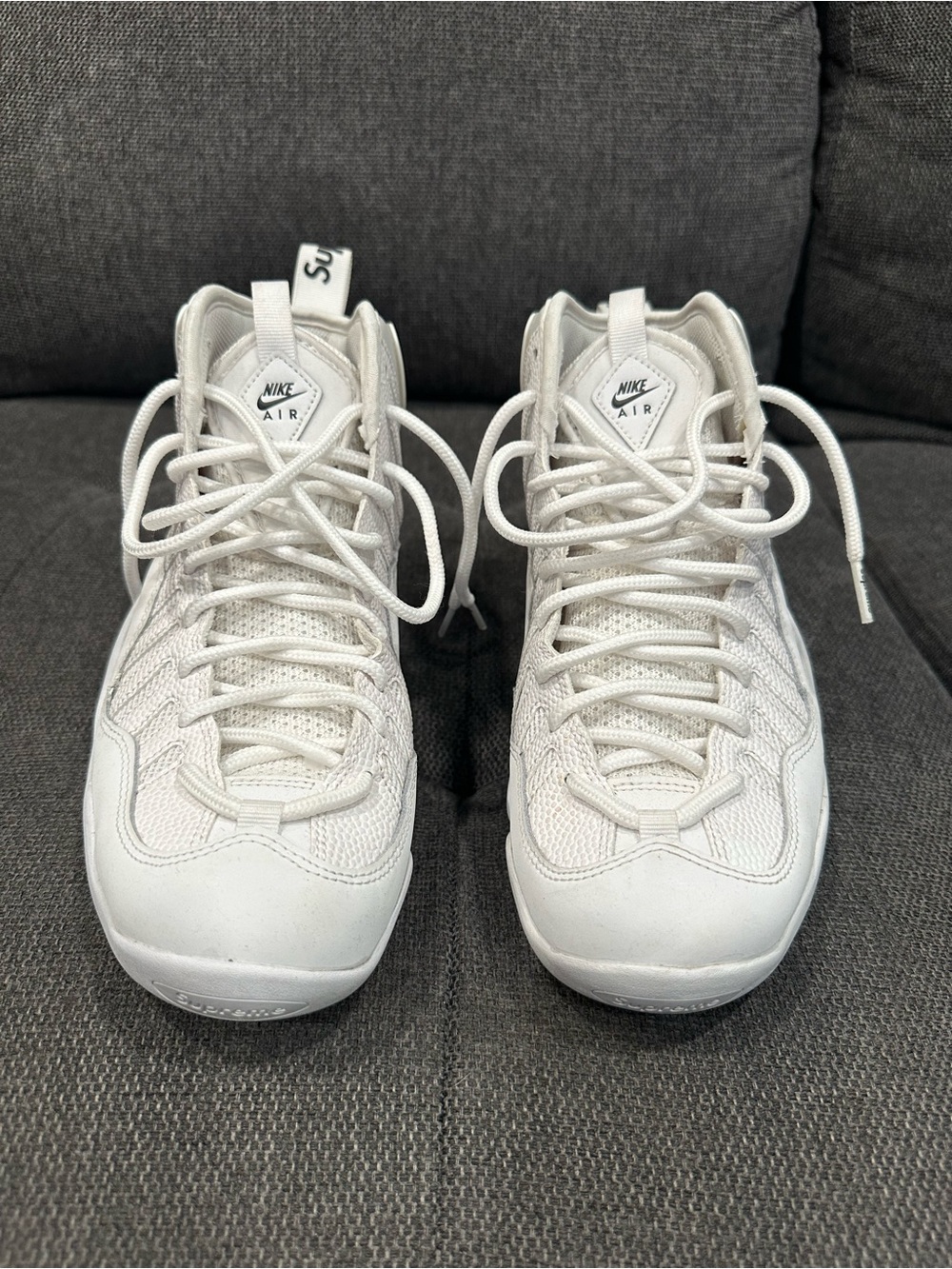 Retro Classic Nike Supreme Edition White High-Top Sneakers Men Size 7